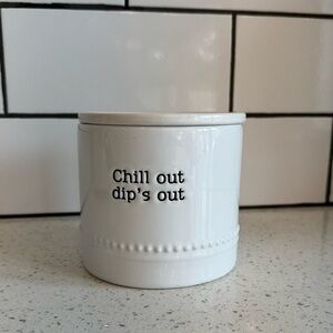 ✨ NWT Mud Pie Circa Dip Chiller – White | 5” x 4.5” Dia ✨